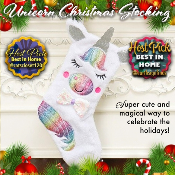 Boutique Other - Unicorn Christmas Stocking ☆1 LEFT☆